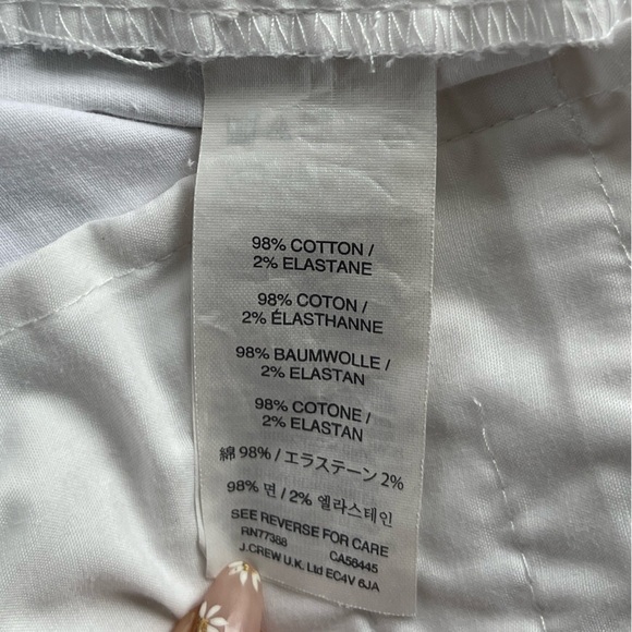 J. Crew White Bermuda Chino Short 10” - Size 4 - Picture 11 of 12